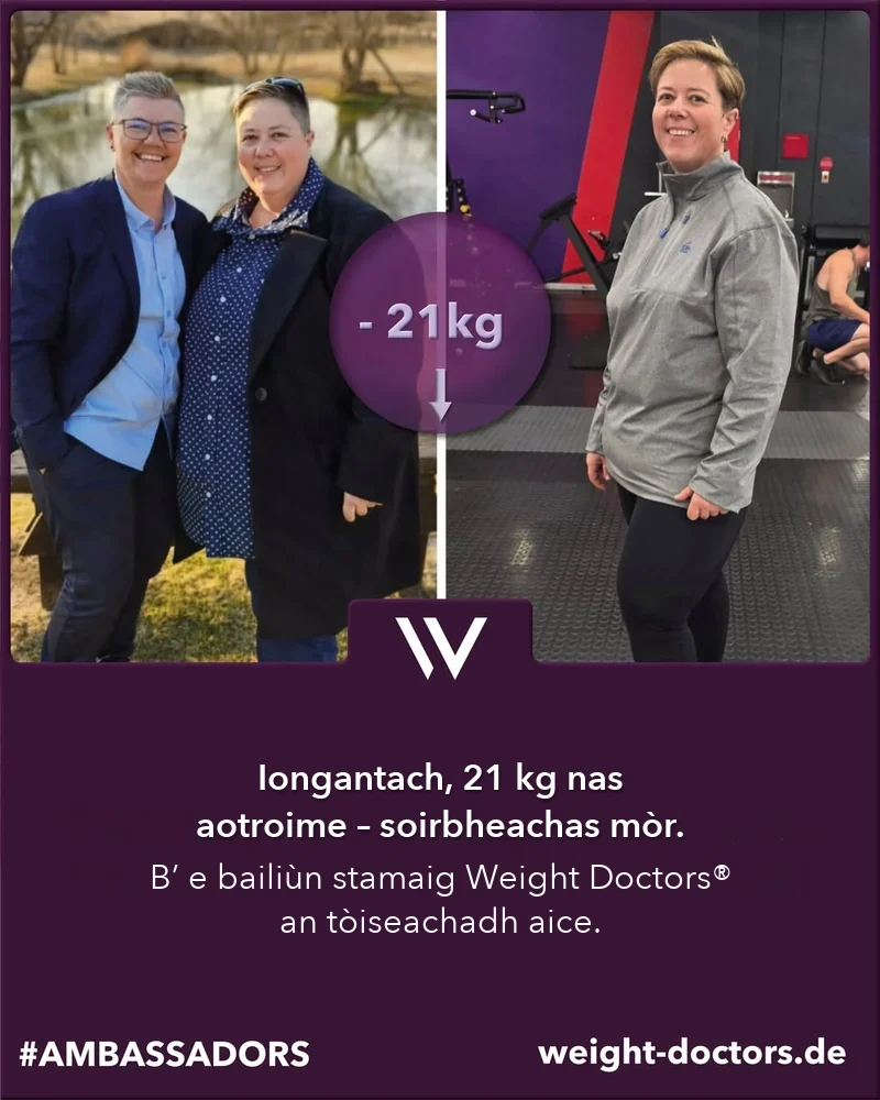 Weight Doctors® ro is às dèidh: Elli, 21 kg nas aotroime, le Weight Doctors® BAILIÙN STAMAIG